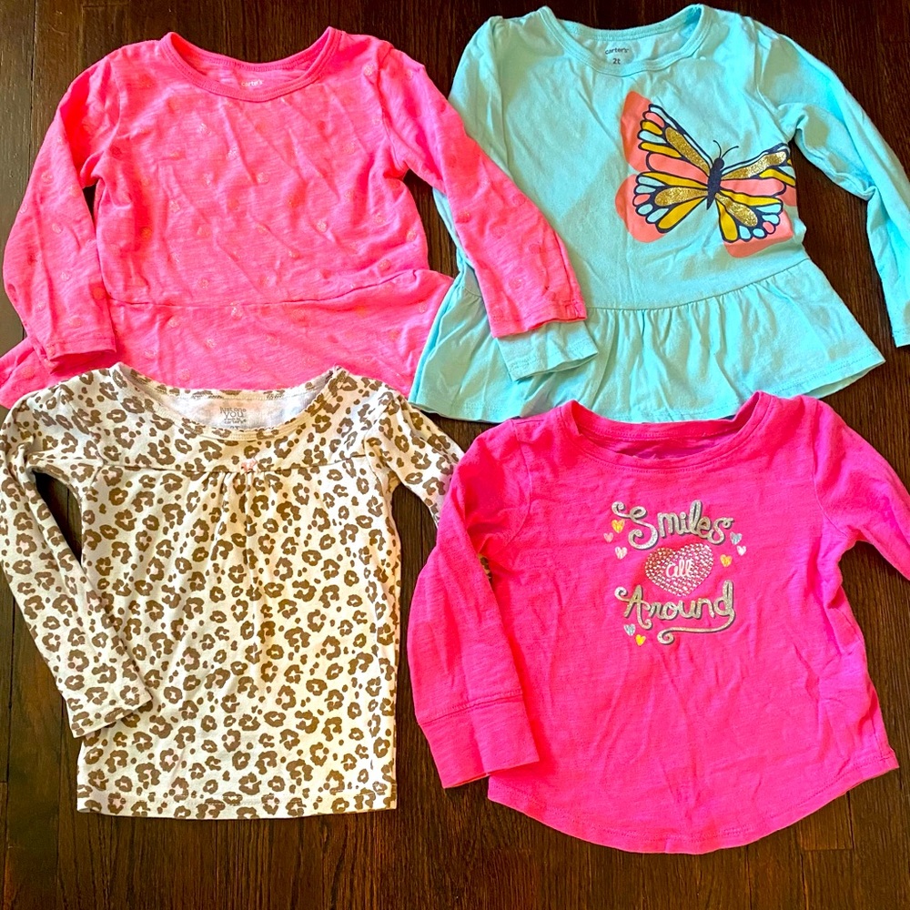 Carters and Jumping Beans Longsleeve Tops 2T